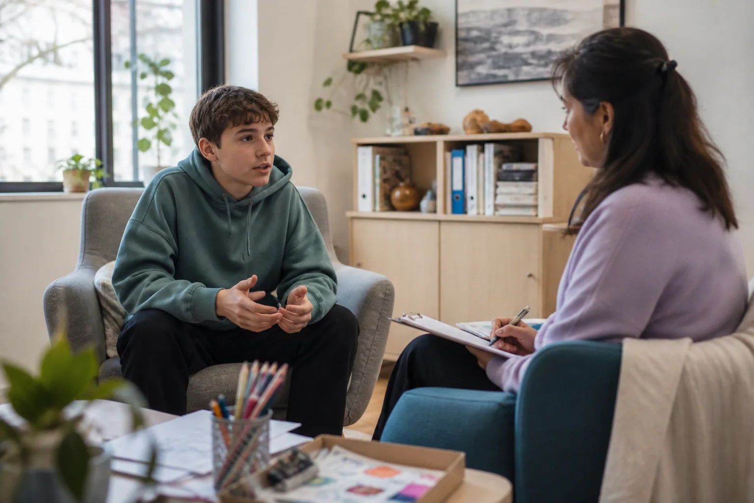 Editorial photograph for Adolescents and Therapy — When Teens Need More Than Listening