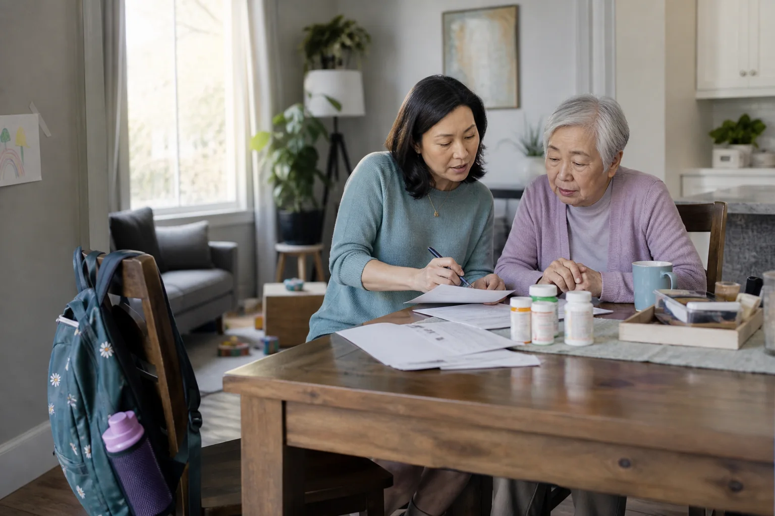 Editorial photograph for The Sandwich Generation — Adult Children Caring for Aging Parents