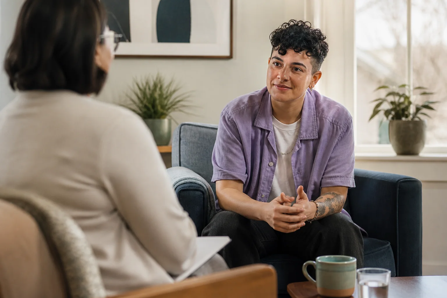 Editorial photograph for LGBTQ2S+ Adults in Therapy — Affirmative, Depth-Oriented Work